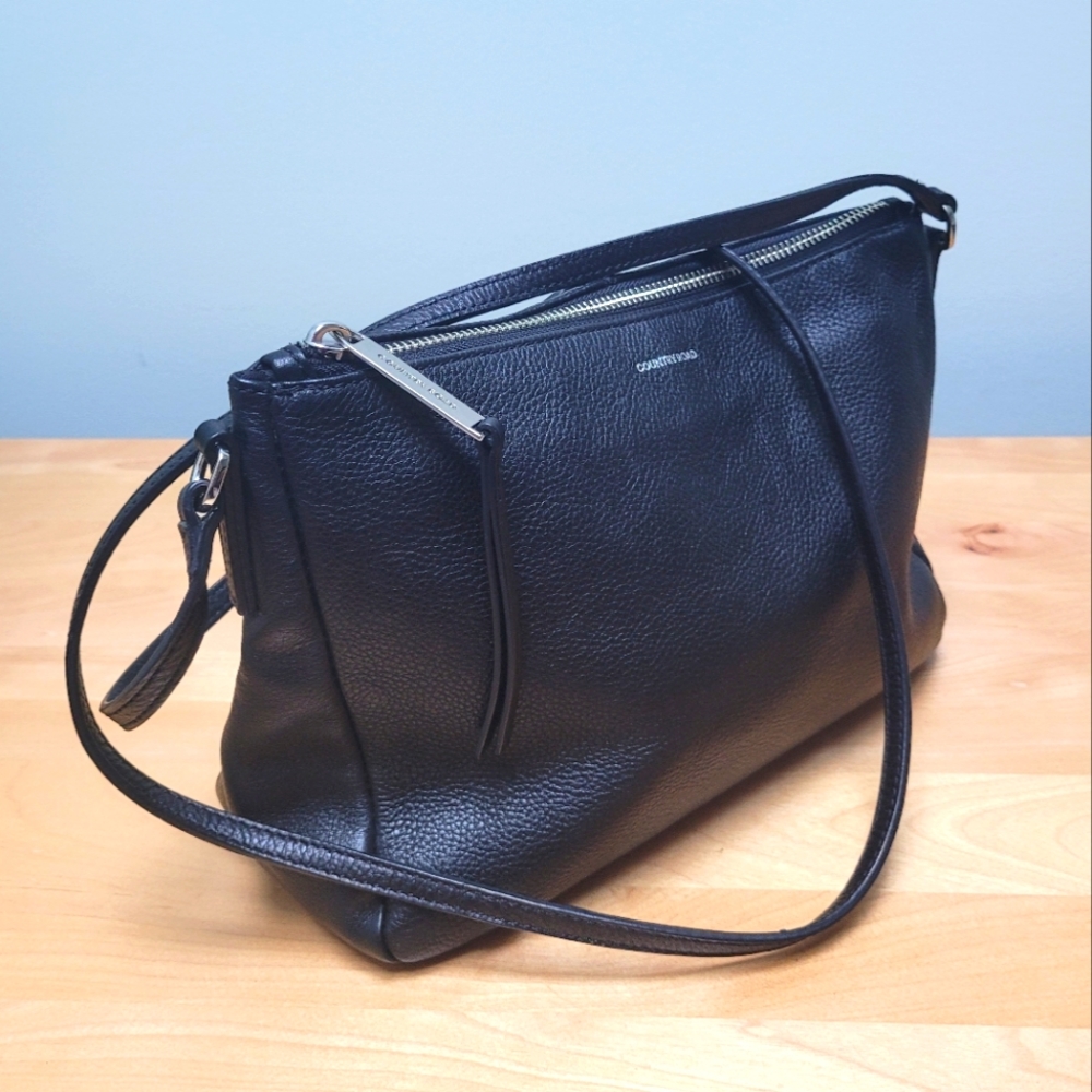COUNTRY ROAD | Black Leather Lucy Crossbody Bag